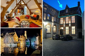 Dakappartement te huur in Brugge