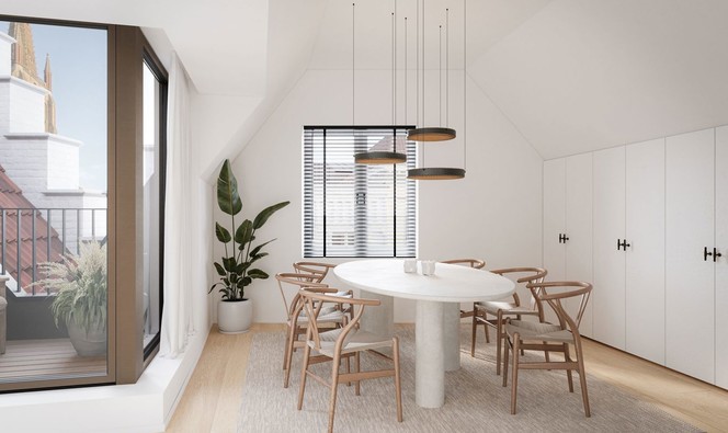 Dakappartement te koop in Brugge